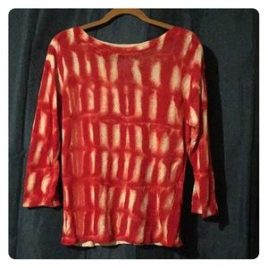 Red Tye Dye Sweater
